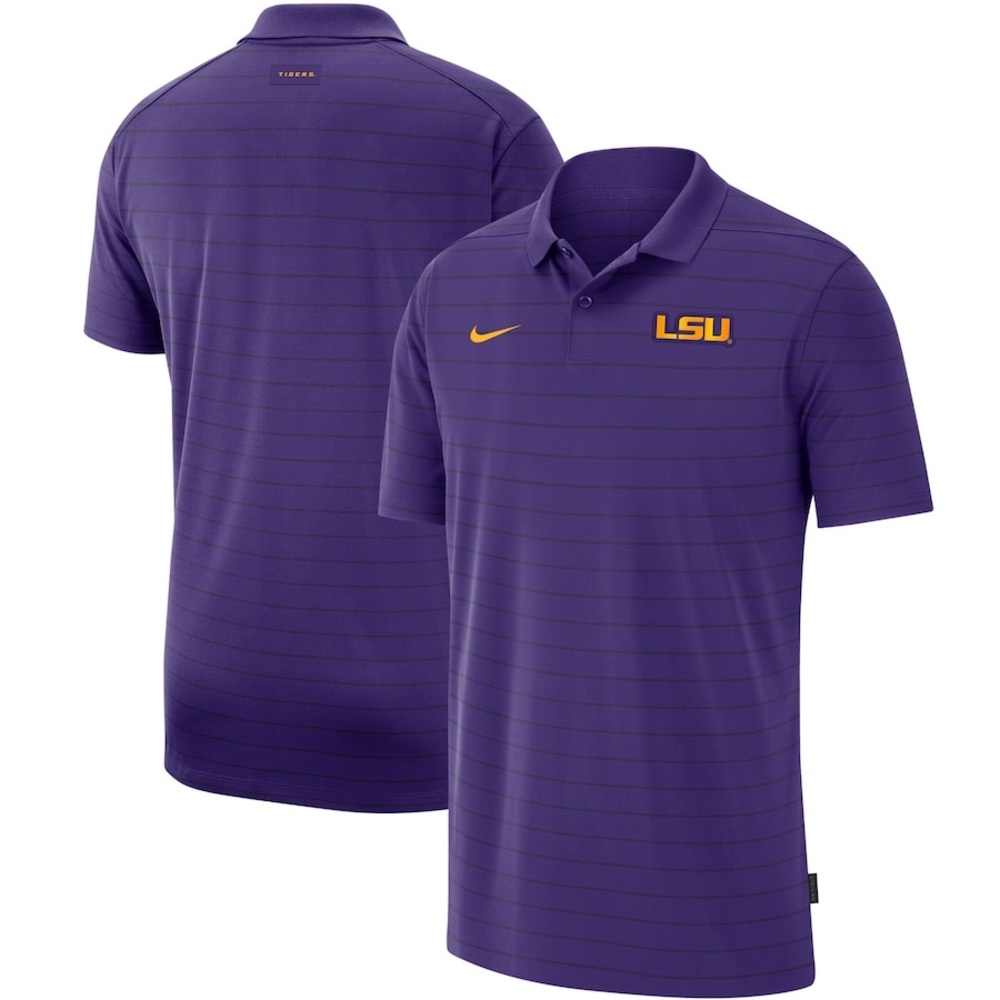 Nike EXCLUSIVE Purple LSU Tigers 2021 Season Victory Coaches Performance Polo XL